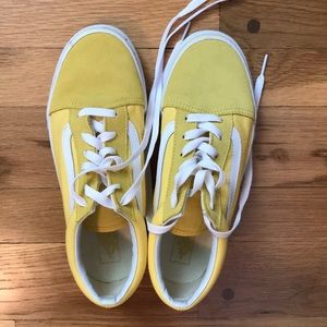 Brand new yellow vans (NWOT)